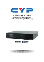 CYP CPLUS-662CVEA Operation Manual preview