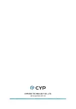 Предварительный просмотр 20 страницы CYP CPLUS-SDI2H-W CPLUS-SDI2H Operation Manual