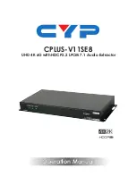 CYP CPLUS-V11SE8 Operation Manual preview