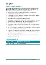 Preview for 4 page of CYP CPLUS-V3H1H-TB Operation Manual