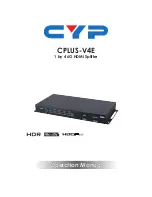 CYP CPLUS-V4E Operation Manual preview