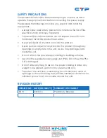 Preview for 3 page of CYP CPLUS-V4H1H Operation Manual