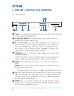 Preview for 8 page of CYP CPLUS-V4H4HP Operation Manual