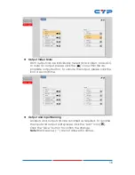 Preview for 21 page of CYP CPLUS-V4H4HP Operation Manual