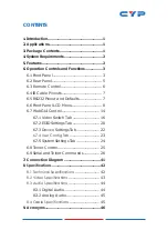 Предварительный просмотр 5 страницы CYP CPLUS-V8H8HPA Operation Manual