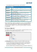 Предварительный просмотр 27 страницы CYP CPLUS-V8H8HPA Operation Manual