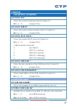 Preview for 25 page of CYP CPLUS-V8PT Operation Manual