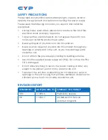 Preview for 4 page of CYP CPLUS-VHHE Operation Manual