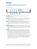 Предварительный просмотр 8 страницы CYP CPLUS-VPE2DD Operation Manual