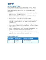 Preview for 4 page of CYP CPRO-11SR Operation Manual