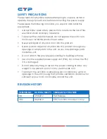 Preview for 3 page of CYP CPRO-3D42S Operation Manual