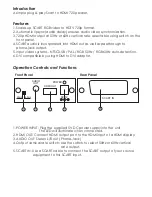 Preview for 2 page of CYP CS-720PHD1 Operation Manual