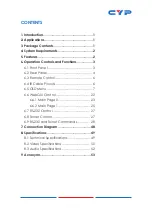 Preview for 5 page of CYP CSC-5501TX Operation Manual