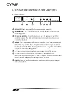 Предварительный просмотр 8 страницы CYP CSC-V101PTX Operation Manual