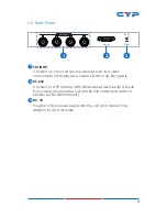 Preview for 9 page of CYP CSDI-42 Operation Manual