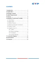 Preview for 5 page of CYP CSR-8PSU-48V Operation Manual