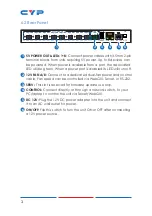 Preview for 8 page of CYP CSR-8PSU-5V Operation Manual