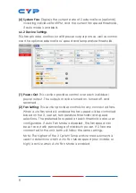 Preview for 14 page of CYP CSR-8PSU-5V Operation Manual