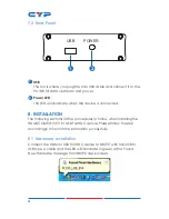 Предварительный просмотр 8 страницы CYP CUSB-603 Operation Manual