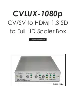 CYP CVLUX-1080p Operation Manual preview