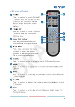 Предварительный просмотр 9 страницы CYP CVW-9000W Operation Manual