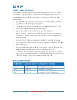 Preview for 4 page of CYP CWF-901 Operation Manual