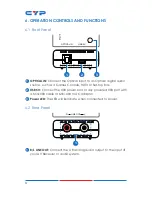 Предварительный просмотр 8 страницы CYP DCT-1 Operation Manual