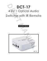 Preview for 1 page of CYP DCT-17 Operation Manual