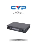 CYP DCT-23 Operation Manual preview