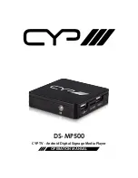 CYP DS-MP500 Operation Manual preview