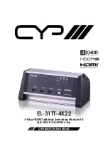 CYP EL-31TT-4K22 Operation Manual preview