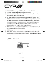 Предварительный просмотр 5 страницы CYP EL-41WAD Operation Manual