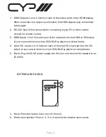 Предварительный просмотр 5 страницы CYP EL-42SA Operation Manual