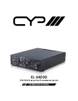 Предварительный просмотр 1 страницы CYP EL-5400D Operation Manual