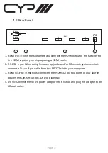 Предварительный просмотр 5 страницы CYP EL-C61C Operation Manual