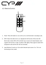 Предварительный просмотр 6 страницы CYP EL-C61C Operation Manual