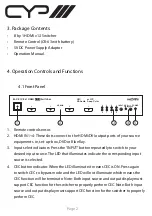 Preview for 4 page of CYP EL-C81C Operation Manual