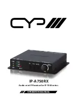 CYP IP-A750RX Operation Manual preview