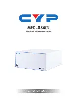 CYP MED-AS402 Operation Manual preview