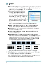 Предварительный просмотр 14 страницы CYP MED-AS60 Operation Manual