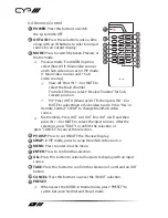 Предварительный просмотр 16 страницы CYP OR-HD62CD Operation Manual