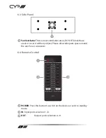 Preview for 10 page of CYP OR-HD88HC Operation Manual