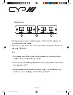 Preview for 5 page of CYP PU-106 Operation Manual