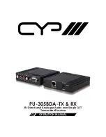 CYP PU-305BDA-RX Operation Manual preview