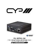 CYP PU-507RX-2H Operation Manual preview