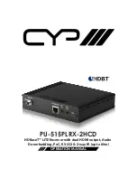 CYP PU-507RX-2HCD Operation Manual preview