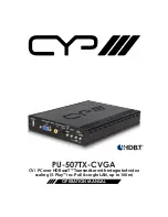 Предварительный просмотр 21 страницы CYP PU-507TX-CVGA Operation Manuals