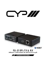 CYP PU-515PL-RX Operation Manual preview