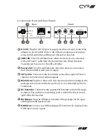 Preview for 9 page of CYP PU-606PLBD-RX Operation Manual