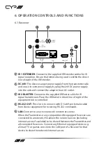 Предварительный просмотр 8 страницы CYP PU-607BDWP-RX Operation Manual